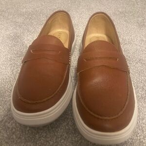 Leather loafers